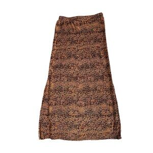 Animal Print Stretchy Maxi Skirt